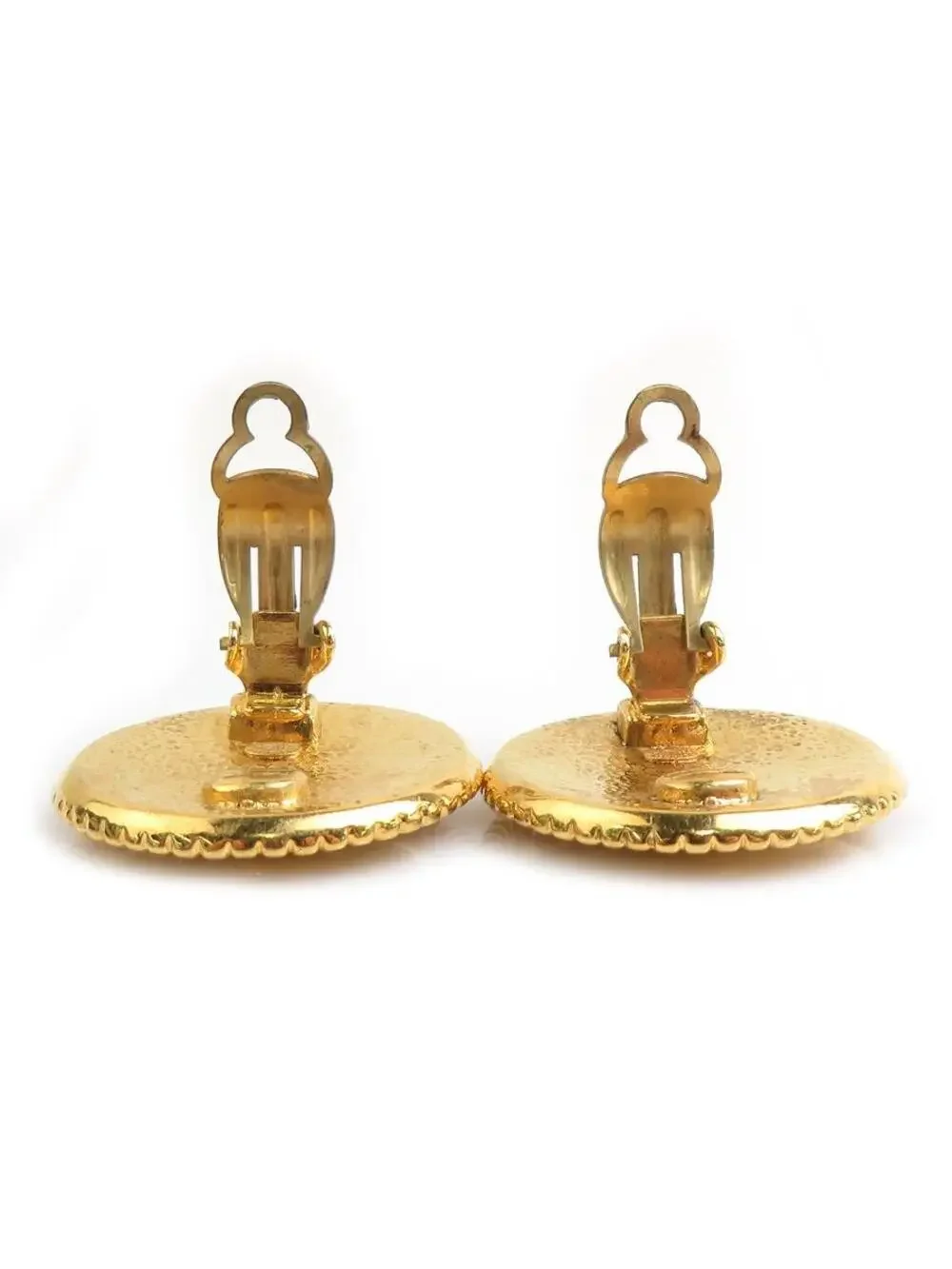 Auth Chanel Vintage Cc Logo Clip On #302869C37B